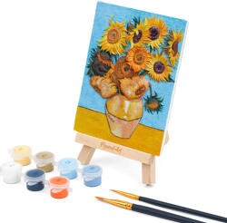 Figured Art Mini set pictura 3D in relief, Floarea soarelui - van Gogh, 13, 5x 10, 5 cm (3DFAS02)