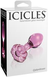 Icicles No. 48 Dop Anal cu Floare din Sticlă