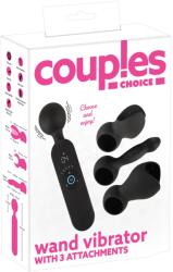 Couples Choice Vibrator Tip Wand cu 3 Accesorii și Funcție de Încălzire Vibrator