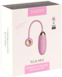 SVAKOM Ella Neo Roz Ou vibrator cu 11 moduri și control prin aplicație