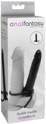 Anal Fantasy Collection Double Trouble Inel pentru Penis și Testicule cu Dop Anal
