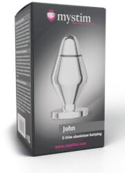 Mystim John Dop Anal Mare E-Stim din Aluminiu pentru Electrostimulare, 13 cm