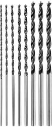 GRAPHITE Set de burghie pentru lemn, extinse: 4, 5, 6, 7, 8, 10, 12 mm x 300 mm, 7 bucati 54T573 (54T573) Burghiu