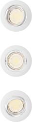 Philips Peridot 3-pack fehér mennyezetbe építhető lámpa szett (PHI-8721103036971) GU10 3 izzós IP20 (8721103036971)