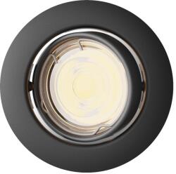 Philips Peridot fekete mennyezetbe építhető lámpa (PHI-8720169392625) GU10 1 izzós IP20 (8720169392625)