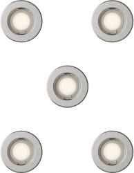 Philips Peridot 5-pack nikkel mennyezetbe építhető lámpa szett (PHI-8721103037176) GU10 5 izzós IP20 (8721103037176)