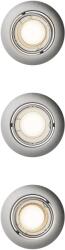 Philips Peridot 3-pack nikkel mennyezetbe építhető lámpa szett (PHI-8721103036995) GU10 3 izzós IP20 (8721103036995)