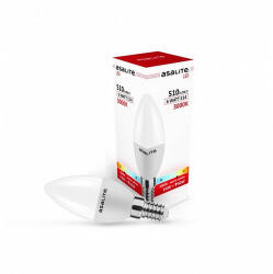 Asalite LED Izzó C37 gyertya E14 6W 3000K (510 lumen) (ASA504402578)