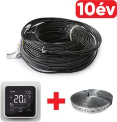Falcon U-HEAT Cable elektromos fűtőkábel 2200 Watt - 122, 7 méter (18 W/m) + WI-FI Control Touch szobatermosztát + Magnum rögzítő fémszalag szettben (falconset6.13)