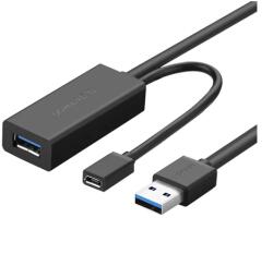 UGREEN US175, USB 3.0, micro USB, hosszabbító kábel, 5m (fekete)