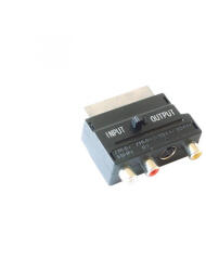 Use Bliszter Home V 50SX videó átalakító, 21 pólusó SCART dugó-3xRCA aljza+SVHS aljzat (V 50SX)