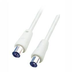 USE Home RF 1 koax kábel, dugó-aljzat, dupla árnyékolás, 1, 5m, fehér (RF 1)