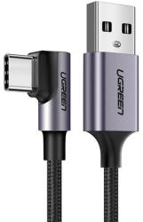UGREEN US284 USB és USB-C ferde kábel, 3A , 3m (fekete)