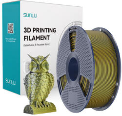 Sunlu PLA+ Silk két színű szál (fekete és arany) (PLA+ Silk DC B Go) - kontaktor