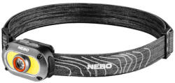 NEBO NEB-HLP-0024-H MYCRO 550 fejlámpa, 550 lumen, 7 világítási mód, víz- és ütésálló (IPX4), akkumulátoros tápellátás (NEB-HLP-0024-H) - kontaktor