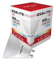 Asalite LED Izzó GU10 spot 7W 4000K (600 lumen) (ASA1070784801)
