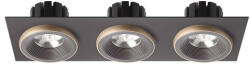 Rendl light studio SHARM SQ III zápustná hnědá/perleťová zlatá 230V LED 3x10W 24° 3000K (R13262)