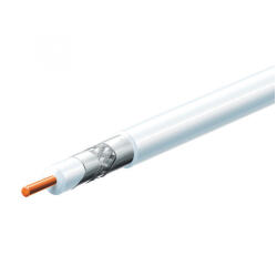 USE Home S 6TSP/WH koax kábel, 75 Ohm, PVC és PE szigetelés, réz bevonatú acél ér, alumínium + PET fólia 96 szál aluharisnya, 100m, fehér (S 6TSP/WH)