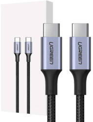 UGREEN US316 USB-C - USB-C kábel, 100W, 1m (fekete)