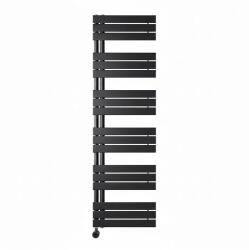 WENTOREX Asymmetric Electric 900 Watt elektromos törölközőszárító radiátor (fekete - 500 mm) (3861615B09005)