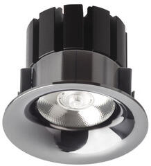 Rendl light studio SHARM BASE süllyesztett lámpa fekete króm 230V LED 10W 24° 3000K (R13227)
