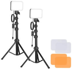 Neewer BP66 stúdió szett két LED lámpa + szűrők + állványok (B0DJXMFRN2)