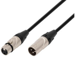 USE SAL XLR10 audio kábel, XLR dugó / XLR aljzat, 10 méter, 6mm, fém, réz vezeték (XLR10)