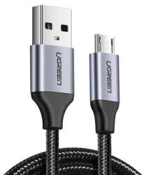 UGREEN USB-Micro USB kábel, QC 3.0, 2.4A, 1m (fekete)