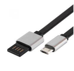 USE Home USBF 2 töltőkábel, 2 oldalú, fordítható, USB-A dugó, microUSB-B dugó, 2m, 2, 1A, adatkábel