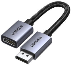 UGREEN DP133 DisplayPort-HDMI kábel, 4K, 20 cm (65982) - kontaktor