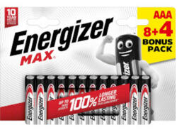 Energizer Alkáli elem AAA | 1.5 V DC | 12-Bliszter (EN-NMAXAAA84)