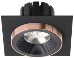 Rendl light studio SHARM SQ I süllyesztett lámpa fekete/fekete réz 230V LED 10W 24° 3000K (R13254)