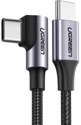 UGREEN US255 USB-C-USB-C kábel, 3m, 60W, ferde (fekete)