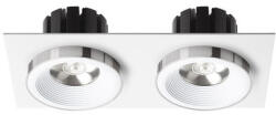 Rendl light studio SHARM SQ II süllyesztett lámpa fehér króm 230V LED 2x10W 24° 3000K (R14582)