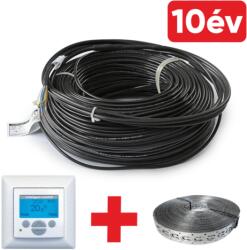 Falcon U-HEAT Cable elektromos fűtőkábel 160 Watt - 8, 5 méter (18 W/m) + Digitális fali termosztát + Magnum rögzítő fémszalag szettben (falconset5.1)