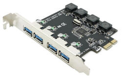 BLACKBIRD PCI-E Bővítőkártya 4xUSB 3.0