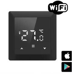 Falcon WiFi Control PRO Black digitális szobatermosztát központi fűtéshez (3A - fekete) (3A - fekete)