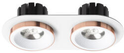 Rendl light studio SHARM R II süllyesztett lámpa fehér réz 230V LED 2x10W 24° 3000K (R13240)