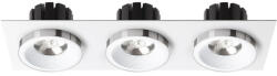 Rendl light studio SHARM SQ III süllyesztett lámpa fehér króm 230V LED 3x10W 24° 3000K (R14586)