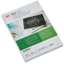 GBC Meleglamináló fólia, 100 mikron, A4, matt, GBC, (100 db) (3740491) (3740491)