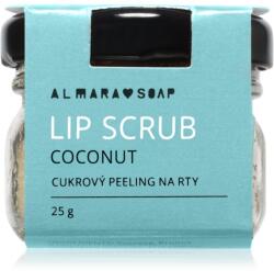 Almara Soap Lip Scrub exfoliant din zahar de buze Coconut 25 g