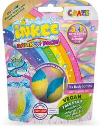 Craze INKEE Rainbow Multipack Bombe efervescente de baie cu ulei de migdale 3 buc