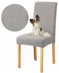 HomeDesign Székhuzat, Öltözőbútor, Rugalmas, Kiváló minőségű kidolgozás, Vastag anyag, Könnyen tisztítható, Kellemes tapintású anyag, 58 x 48 x 45 cm, Világosszürke (10-Z8-JSZ)
