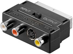 Goobay SCART dugó - 3x RCA aljzat adapter (50123) (50123)