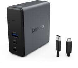 Lenovo Charging GaN Dock - töltő dokkoló adapter (G0AE0065EU) - Fekete színben (G0AE0065EU)