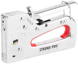 Strend Pro Premium Capsator manual, pistol de cuie, Strend Pro Premium SG821, argintiu, 6-14 mm, pentru capse C, lungime cuie 15 mm, carcasă din oțel, mecanism din oțel, tapițerie