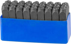 Strend Pro Set de poansoane pentru litere, Strend Pro HR59107, ABC, înălțime: 10 mm, 27 buc, pentru ștanțare manuală, pentru lemn, plastic și metal