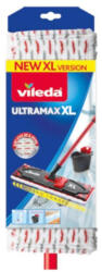 Vileda Mop, Vileda Ultramax XL Microfibre, mâner telescopic 140 cm, cap 43 × 13 cm, microfibră 2 în 1, pentru toate pardoselile dure, lavabil la 60 °C