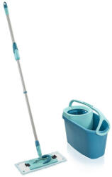 Leifheit Set de mop, Leifheit 52120 Clean Twist M Ergo, cu găleată, sistem de stoarcere rotativ, cap de mop Super Soft, delicat cu pardoselile din lemn, articulație pivotantă 360°