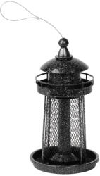 Strend Pro Garden Hrănitor pentru păsări, Strend Pro Garden, negru, 32 x 17 cm, 950 ml, plastic, plasă metalică